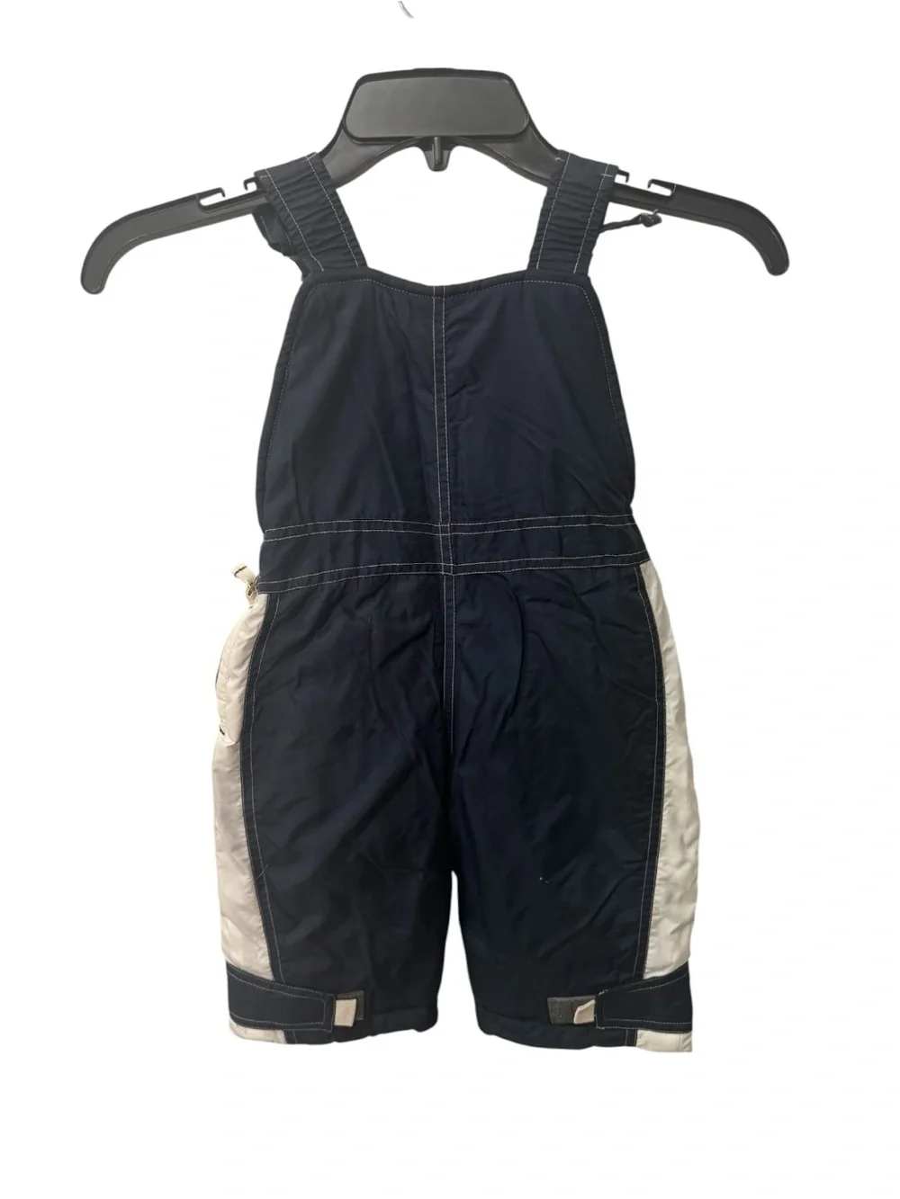 OshKosh B'gosh Navy and Cream Insulated Snow Overalls for Kids 6/9 months
